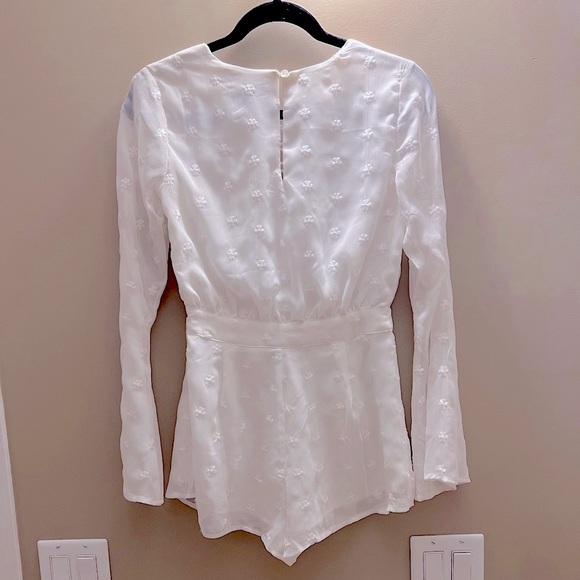 Sheer White Romper - Picture 2 of 4